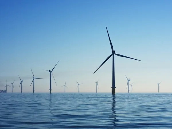 Wind turbine close-up